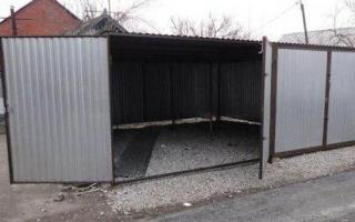 Foundation for a garage - how to make it yourself Foundation for a garage yourself