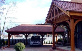 How to make a carport at the dacha with your own hands How to make a carport